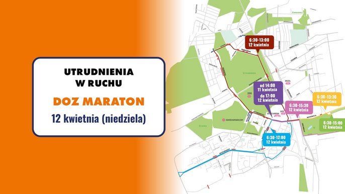  - DOZ Maraton. Utrudnienia w ruchu