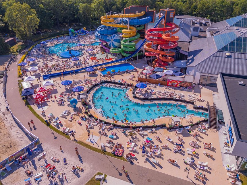 Aquapark z drona