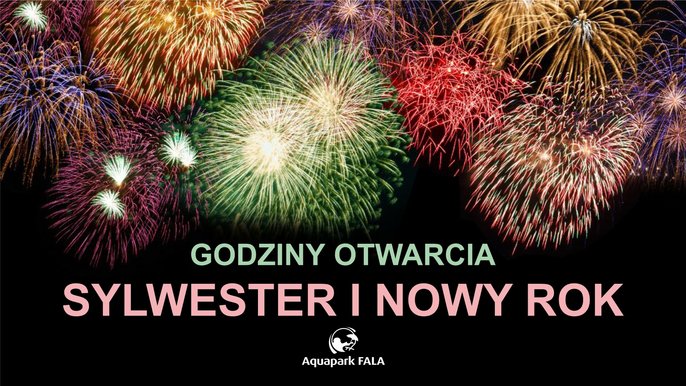Aquapark FALA: Godziny otwacia. Sylwester i Nowy Rok. 