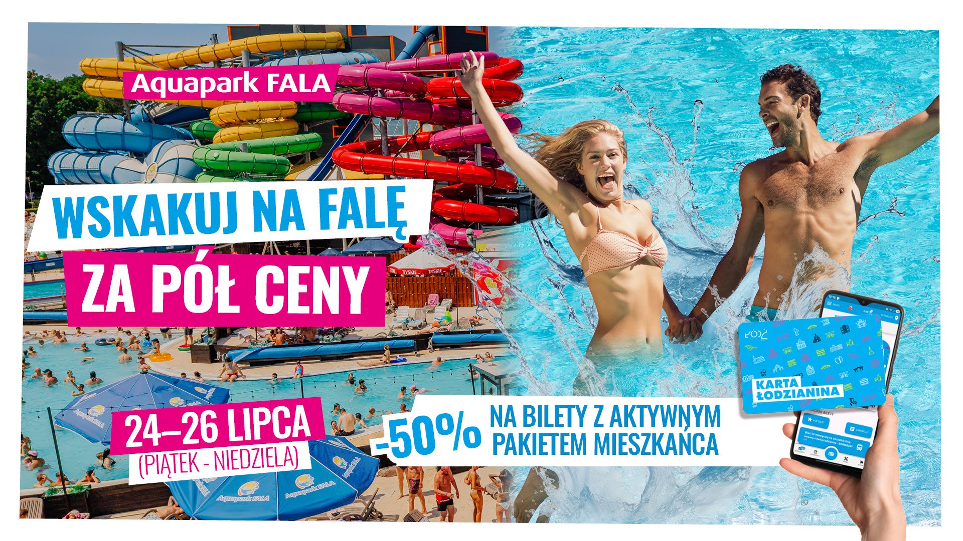 Wskakuj na Falę za pół ceny! 50% na bilety z aktywnym pakietem mieszkańca